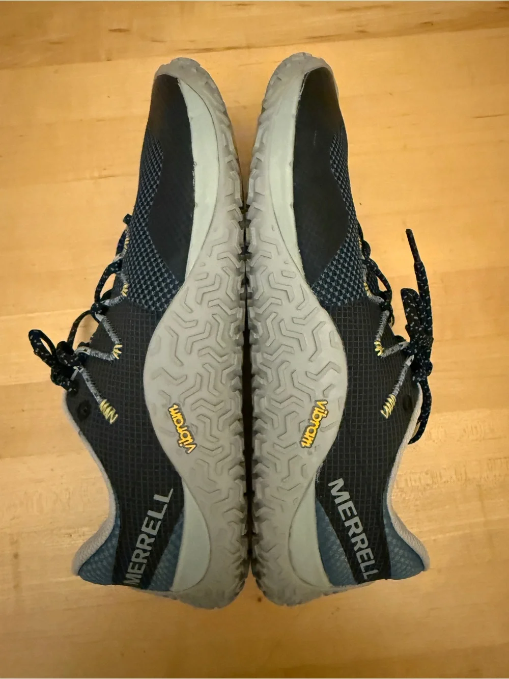 Merrell Men's Trail Glove 7 Running Athletic Shoes Navy & Gray Size 9.5 Like New
